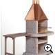Приставной деревянный столик к прямоугольной столешнице