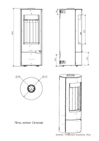 Печь камин Селигер