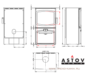 Печь камин АСТОВ АЛИСА 920