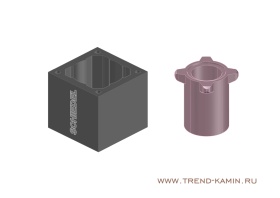 Элемент дымохода ISOTOR Ф 200 мм длина 0,33 м