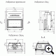 Каминная топка с прямым стеклом FLAT 100/57h футеровка светлый шамот